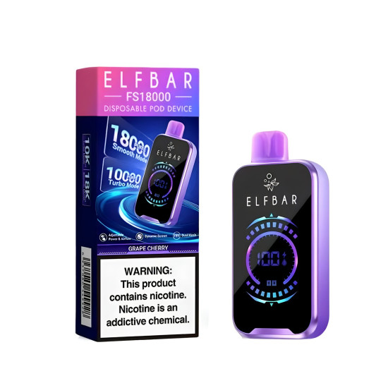 Elf bar FC Disposable 18000 puffs Cherry Grape Elf bar FC Disposable 18000 puffs Cherry Grape